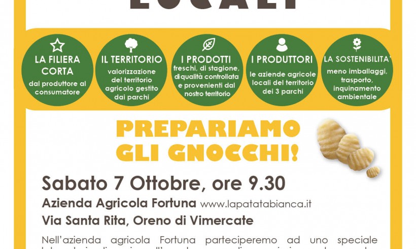 Sabato 7 ottobre:Prepariamo gli gnocchi!