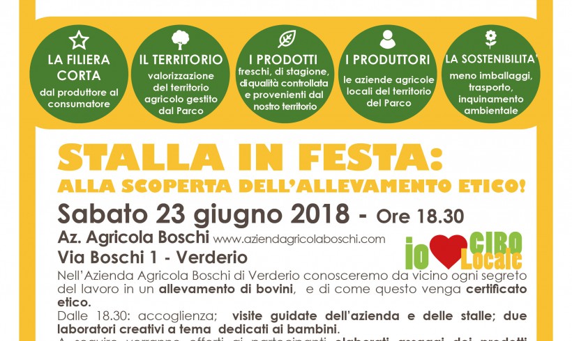 Sabato 23 giugno:Stalla in Festa!