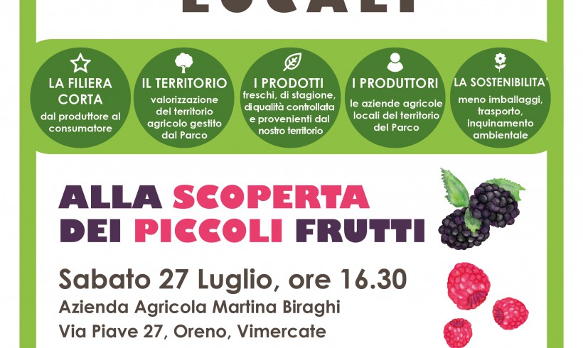 Sabato 27 luglio – Alla scoperta dei piccoli frutti – RINVIATA A SABATO 3 AGOSTO!!!