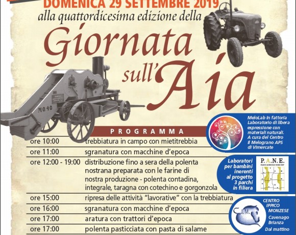Domenica 29 settembre – GIORNATA SULL’AIA