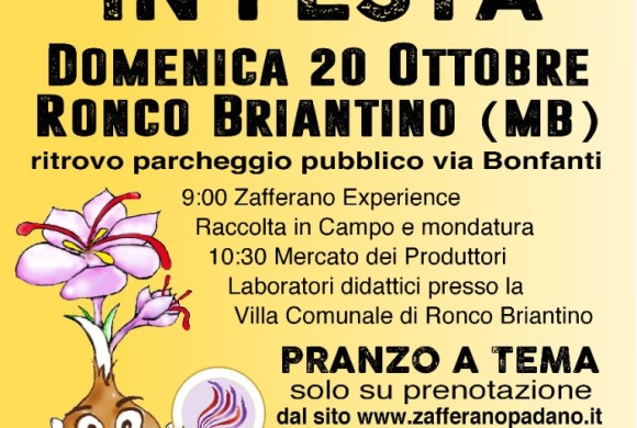 Domenica 20 ottobre – ZAFFERANO IN FESTA – ANNULLATA!!!!