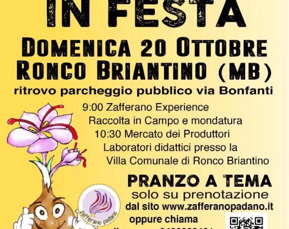 Domenica 20 ottobre – ZAFFERANO IN FESTA – ANNULLATA!!!!