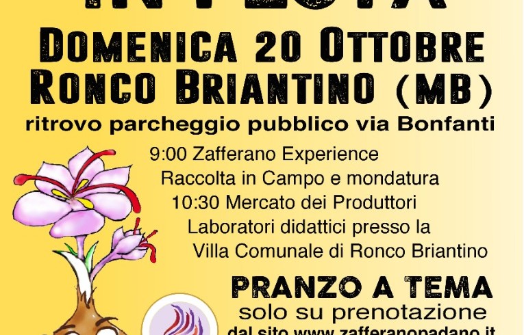 Domenica 20 ottobre – ZAFFERANO IN FESTA – ANNULLATA!!!!
