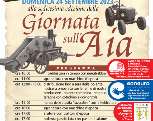 Domenica 24 settembre 2023 – GIORNATA SULL’AIA (XVI edizione)